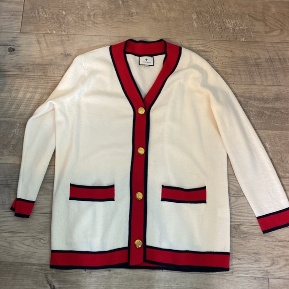 NWOT Tuckernuck Lauren Cardigan in Ivory - Picture 2 of 6